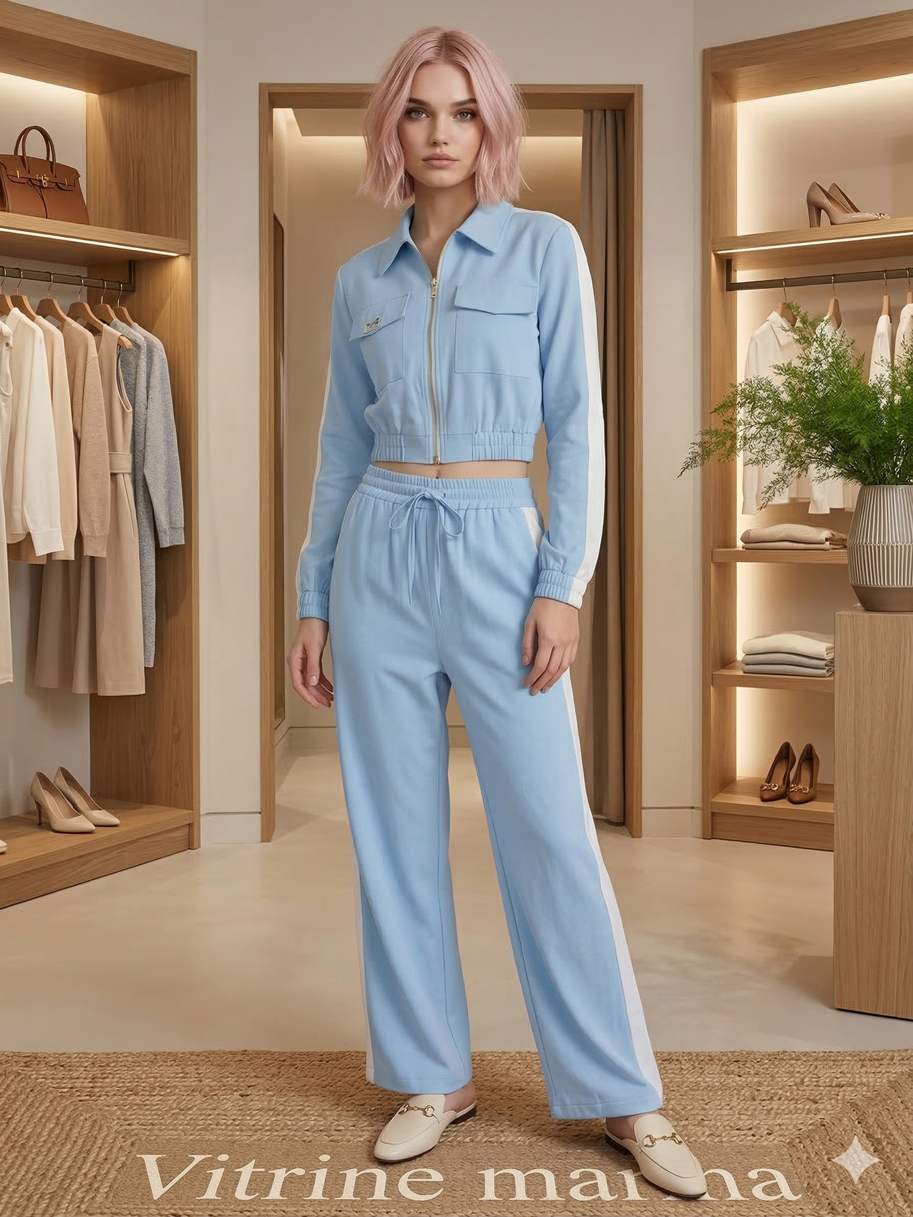 Conjunto Feminino Elegance – Blusa + Calça