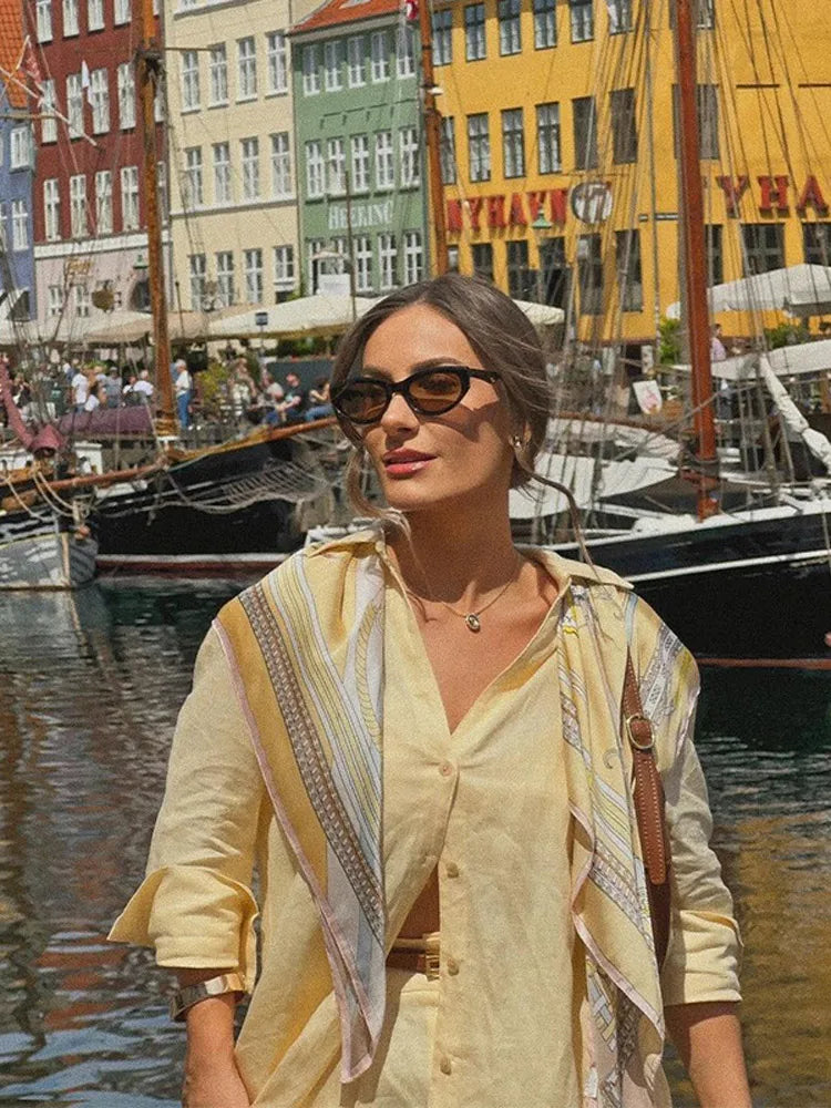 Conjunto Essência Marina + Cinto de Brinde